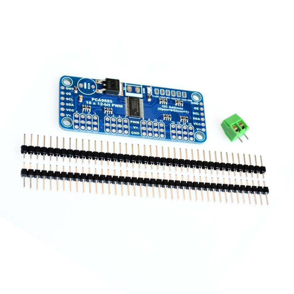 16 Channel 12-bit PWM Servo Motor Driver Shield Board I2C Module for Arduino withP IN
