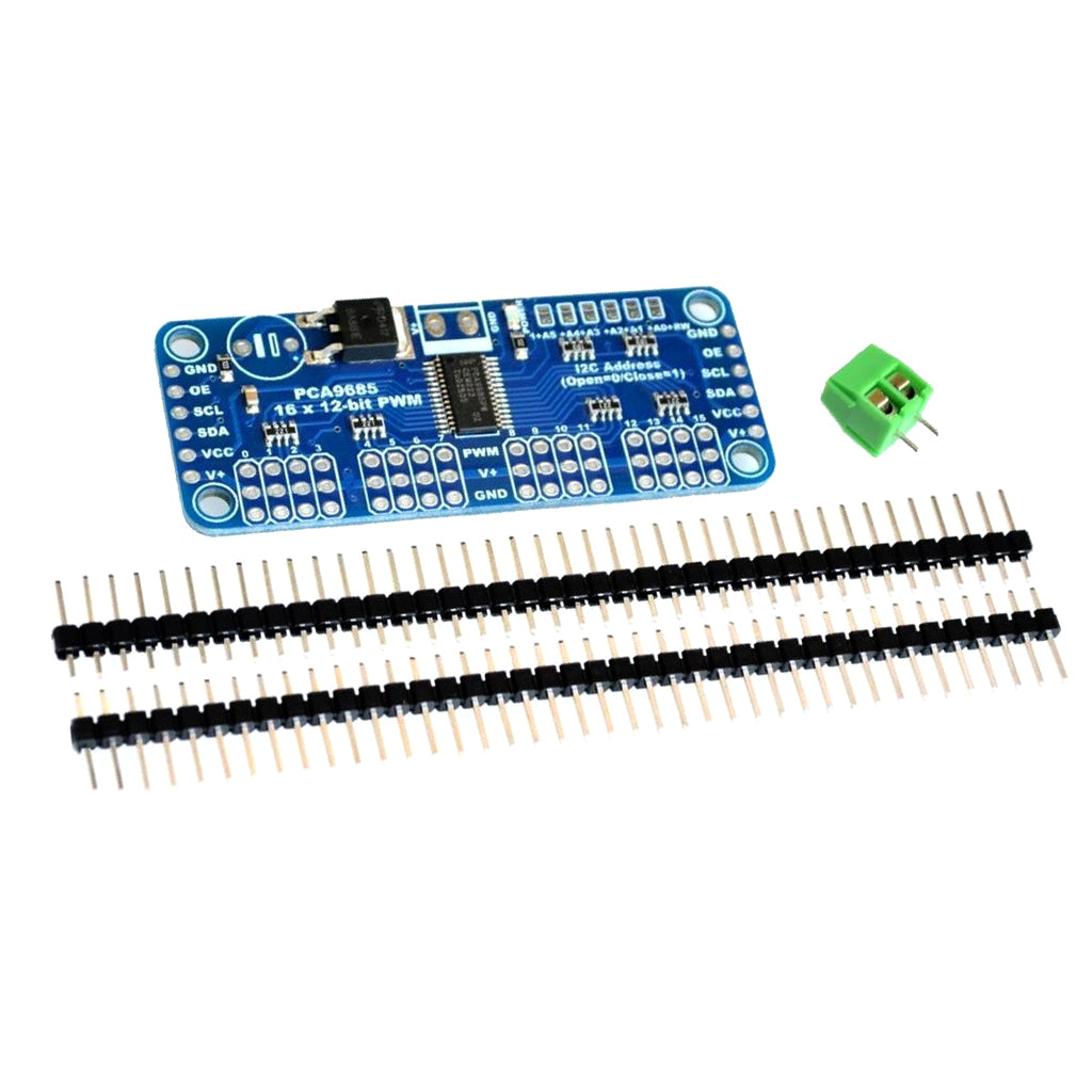 16 Channel 12-bit PWM Servo Motor Driver Shield Board I2C Module for Arduino withP IN