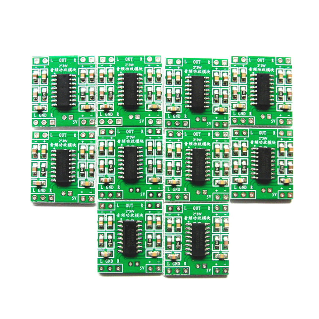 10PCS 2-CH 2 x 3W PAM8403 Class D Digital Power Audio Amplifier Board USB DC