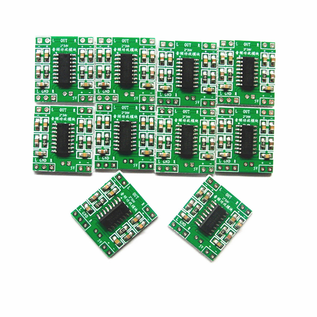 10PCS 2-CH 2 x 3W PAM8403 Class D Digital Power Audio Amplifier Board USB DC