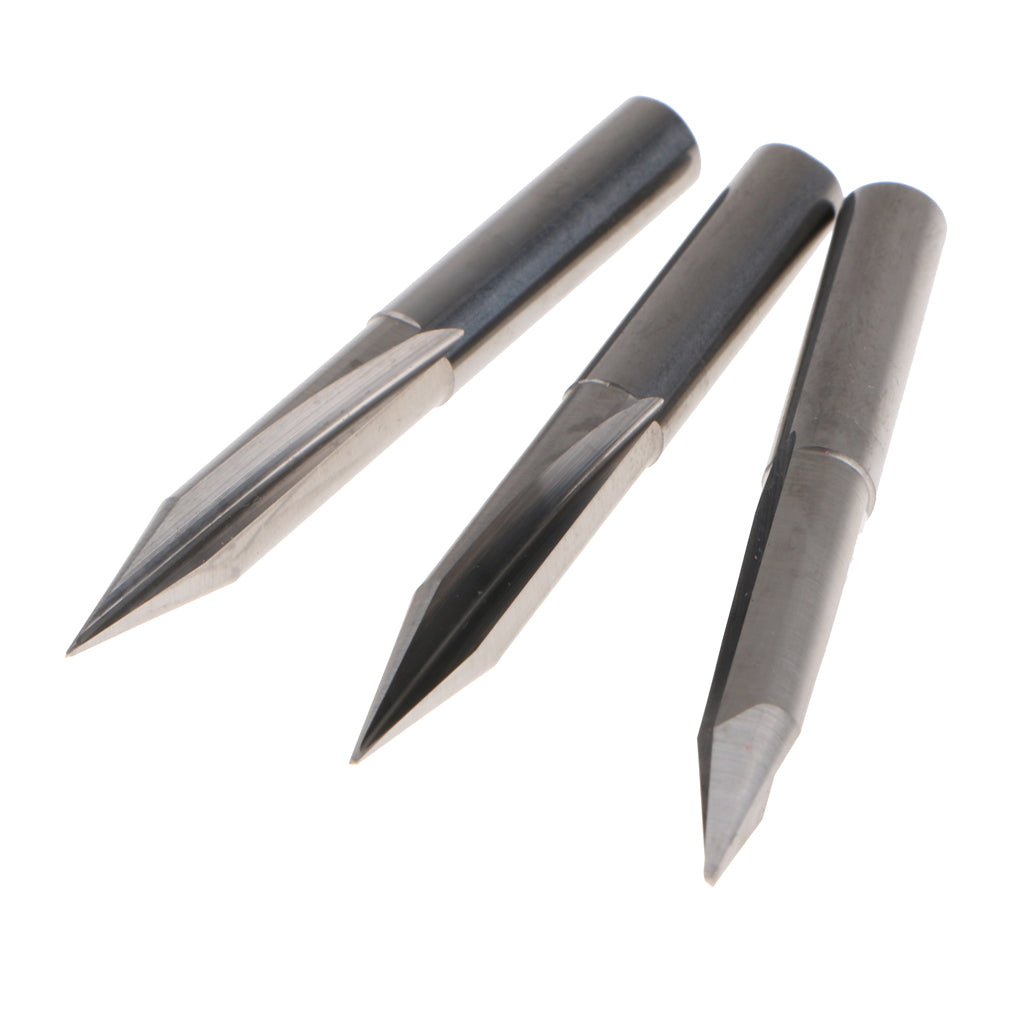 10 Pcs Engraving Carving Cutter Computer Carved Tool 50mm 25mm 30degree 0.5