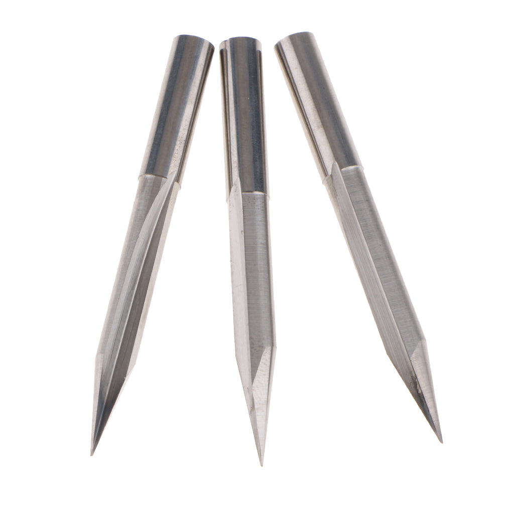 10 Pcs Engraving Carving Cutter Computer Carved Tool 60mm 30mm 20degree 0.5