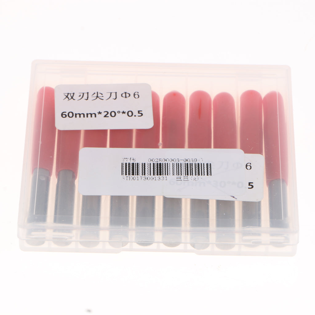 10 Pcs Engraving Carving Cutter Computer Carved Tool 60mm 30mm 20degree 0.5