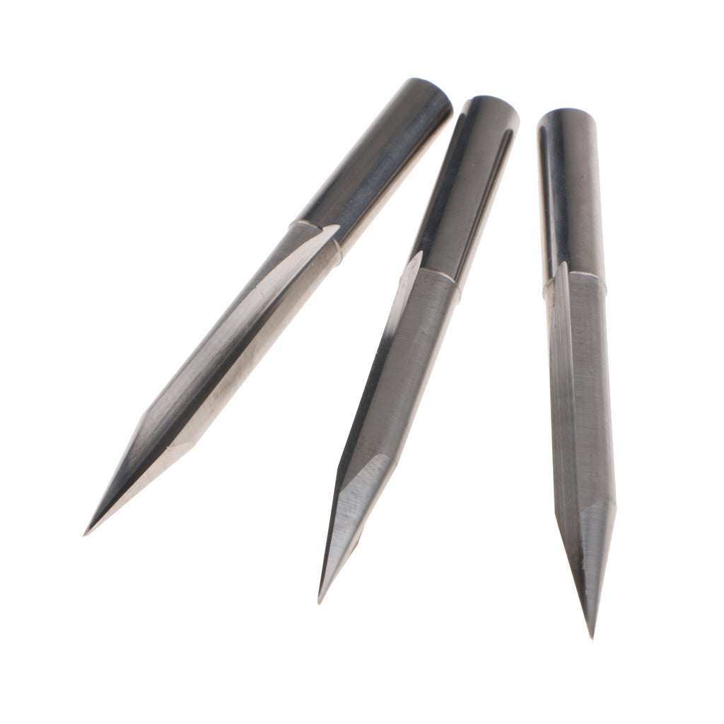 10 Pcs Engraving Carving Cutter Computer Carved Tool 60mm 30mm 20degree 0.5