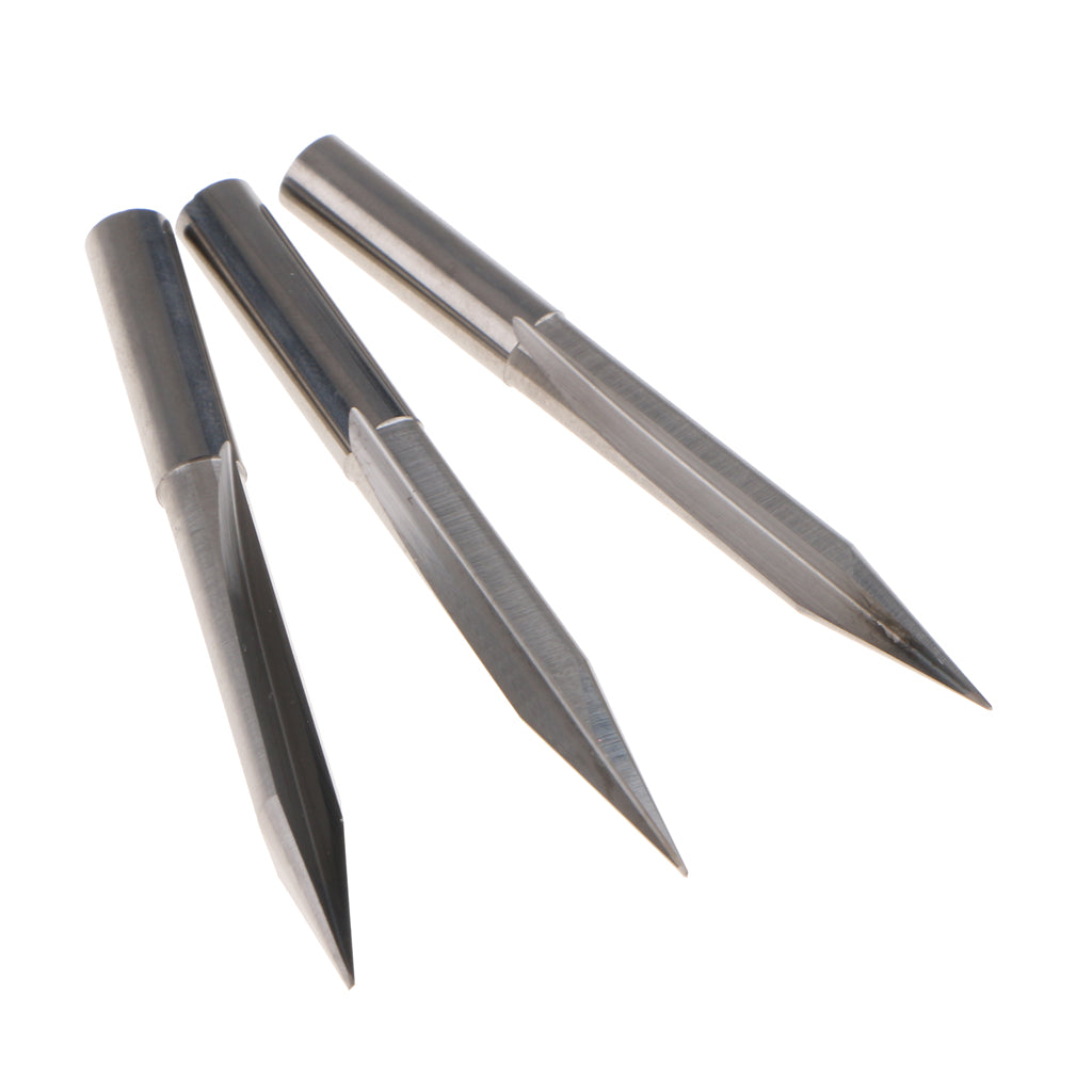 10 Pcs Engraving Carving Cutter Computer Carved Tool 60mm 30mm 20degree 0.5