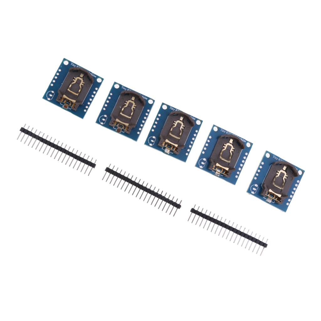 5PCS I2C Tiny RTC DS1307 Real Time Clock Module AT24C32 Board for Arduino
