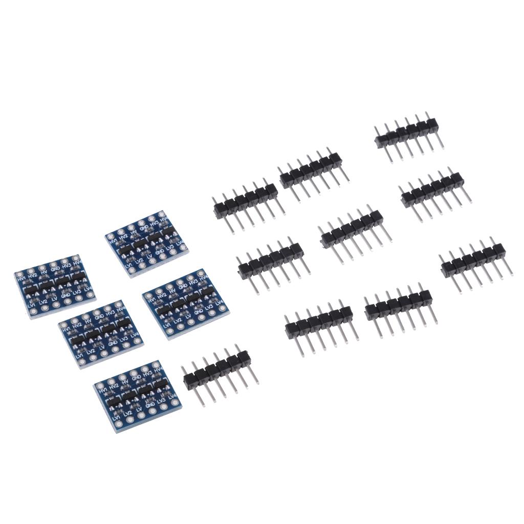 5pc IIC I2C Logic Level Converter Bi-Directional Module 5V to 3V For Arduino