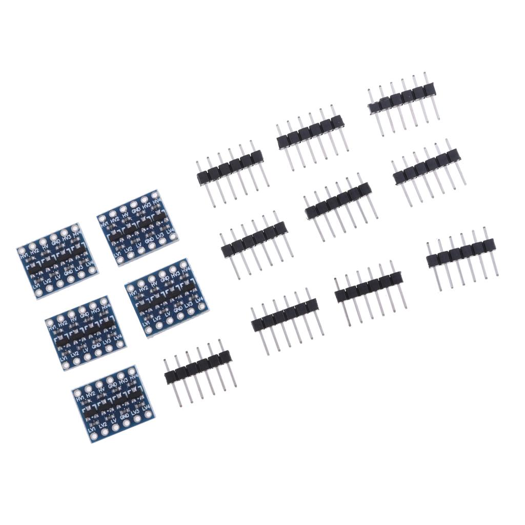 5pc IIC I2C Logic Level Converter Bi-Directional Module 5V to 3V For Arduino