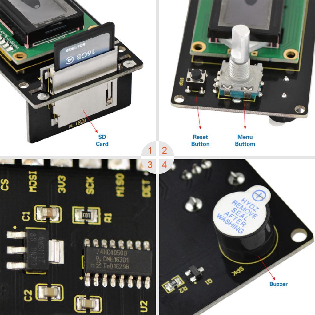 3D Reprap Keyestudio LCD1602 Module 16x2 Character LCD Panel Controller