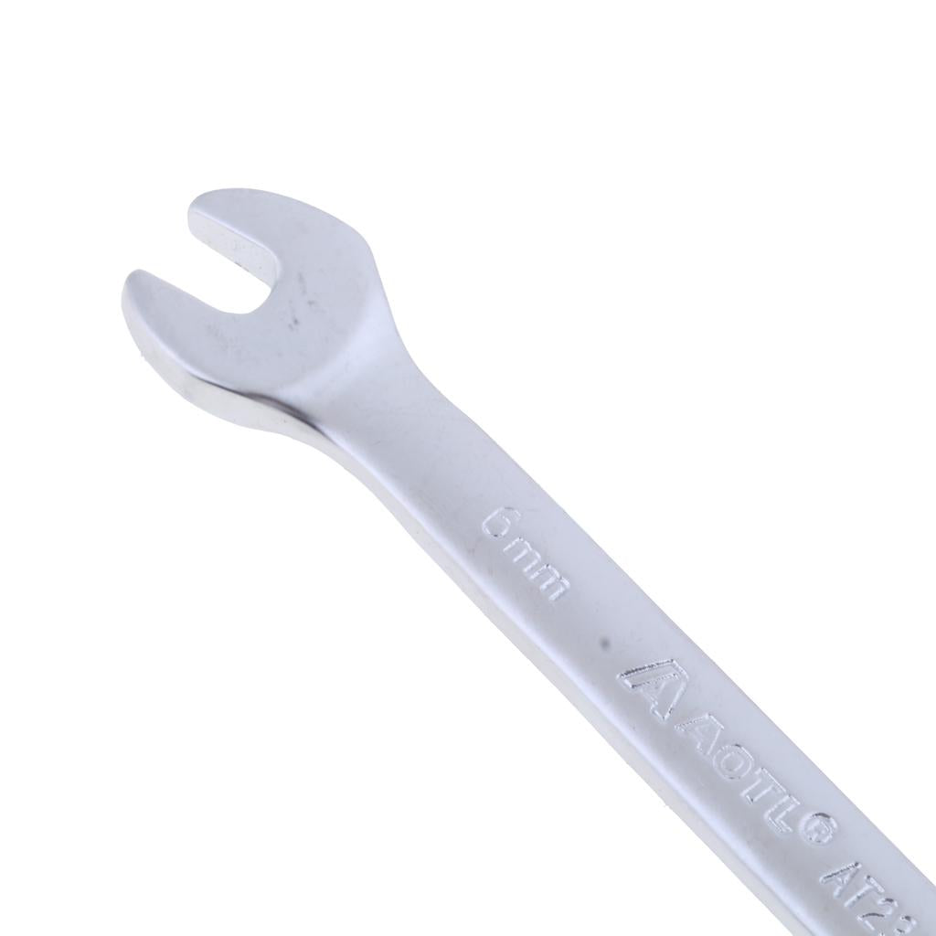 Combination Wrench Spanner Ratchet Open Ring Tool Mechanic Garage DIY 6mm