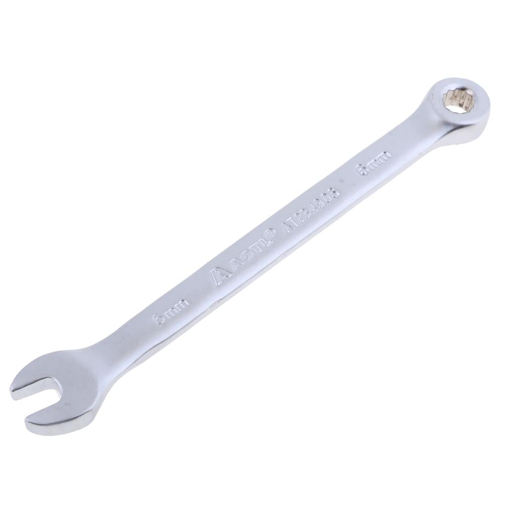 Combination Wrench Spanner Ratchet Open Ring Tool Mechanic Garage DIY 6mm