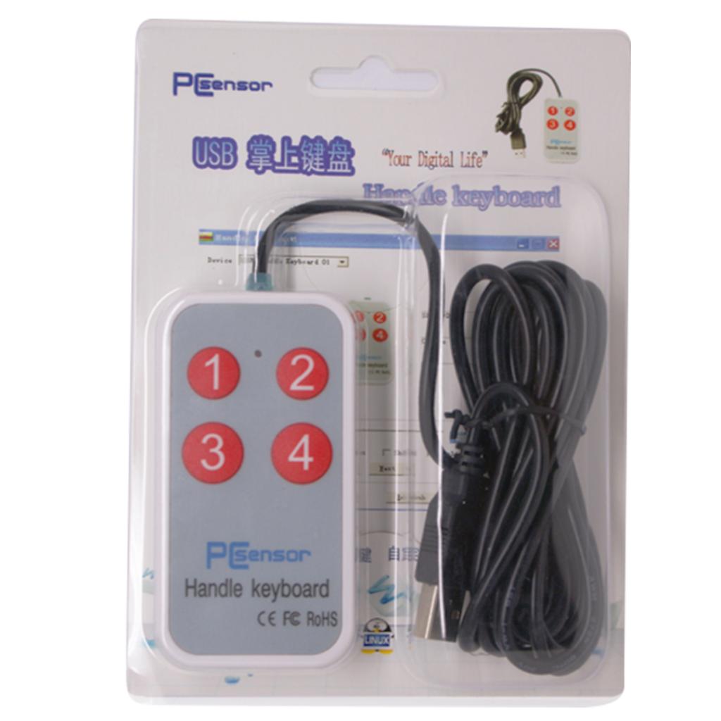 USB Handheld Keyboard 4 Buttons for PADS Drawing Shortcut Key