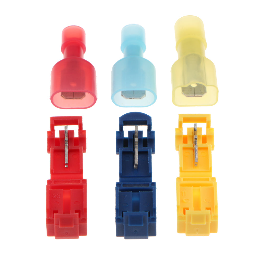 120Pcs T-Tap and Male Insulated Wire Quick Splice Terminal Connectors Kits
