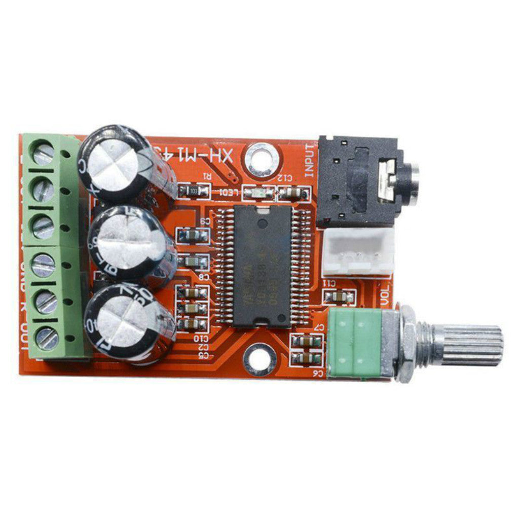 12W+12W Dual Channel Digital Audio Amplifier Class D Power Board DC 12V