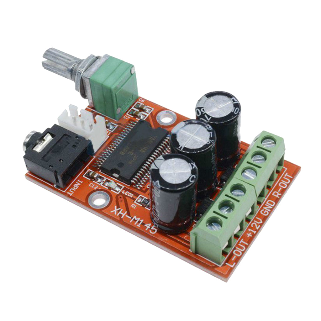 12W+12W Dual Channel Digital Audio Amplifier Class D Power Board DC 12V