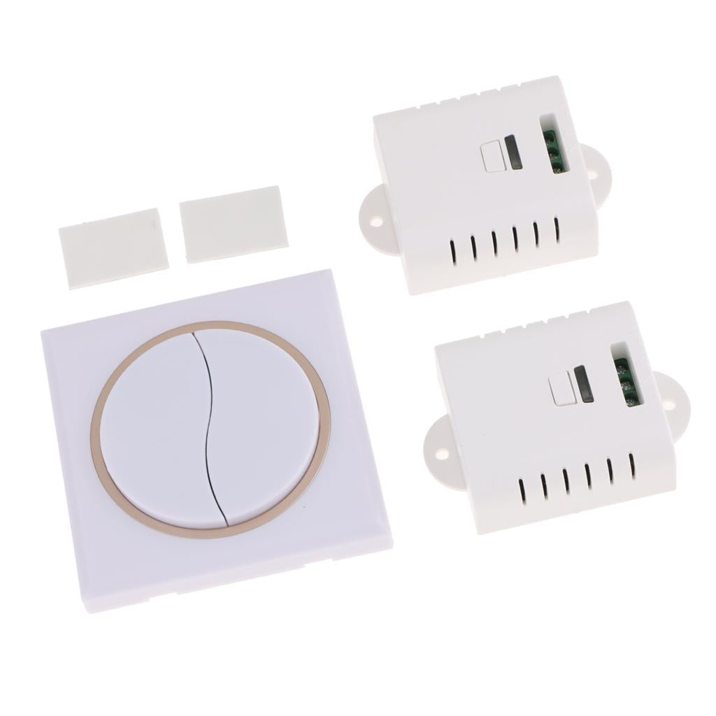 Wireless Remote Control Light Switch With Manual Button 433MHZ AC85V-250V Manual + Remote Control Function