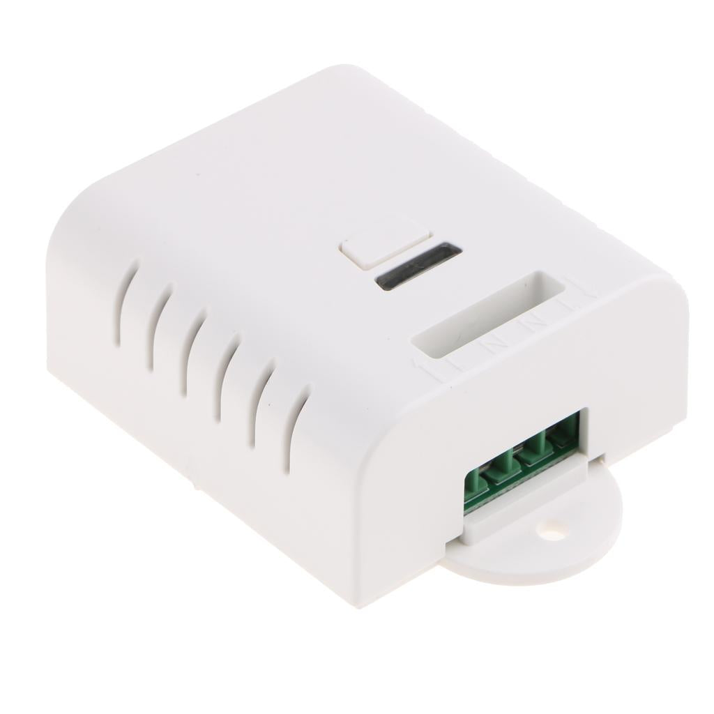 Wireless Remote Control Light Switch With Manual Button 433MHZ AC85V-250V Manual + Remote Control Function