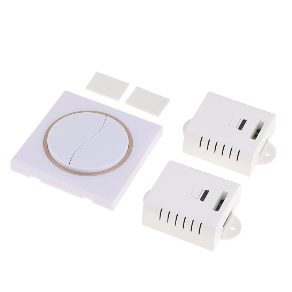 Wireless Remote Control Light Switch With Manual Button 433MHZ AC85V-250V Manual + Remote Control Function