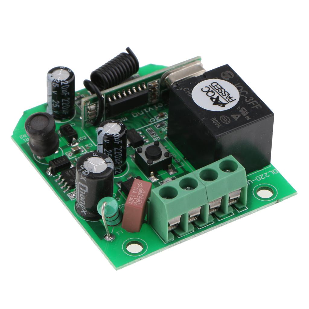 Wireless Remote Control Light Switch With Manual Button 433MHZ AC85V-250V Manual + Remote Control Function