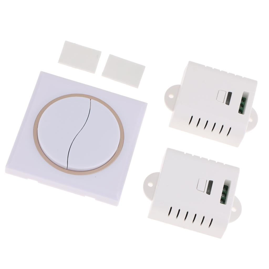 Wireless Remote Control Light Switch With Manual Button 433MHZ AC85V-250V Manual + Remote Control Function