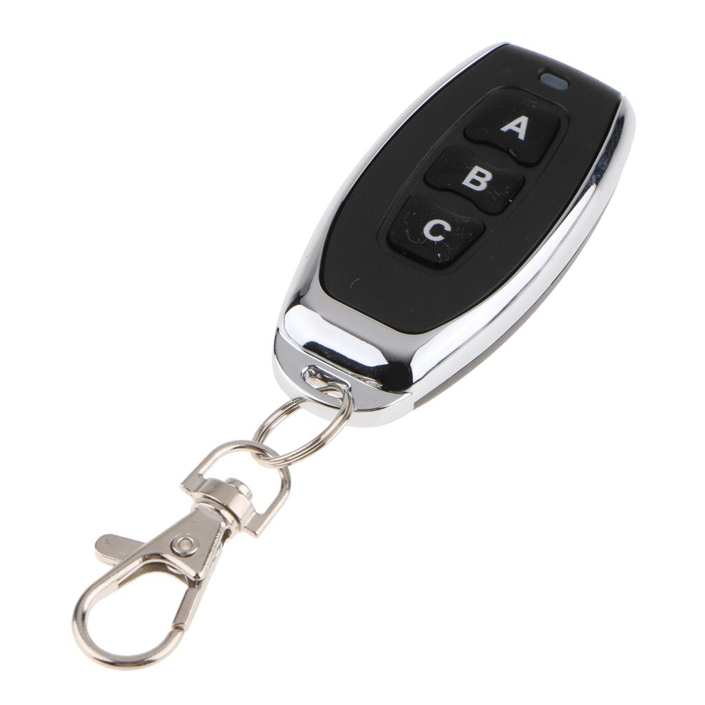 433Mhz Alarm Cloning Garage Door Remote Control Key Three Buttons Universal