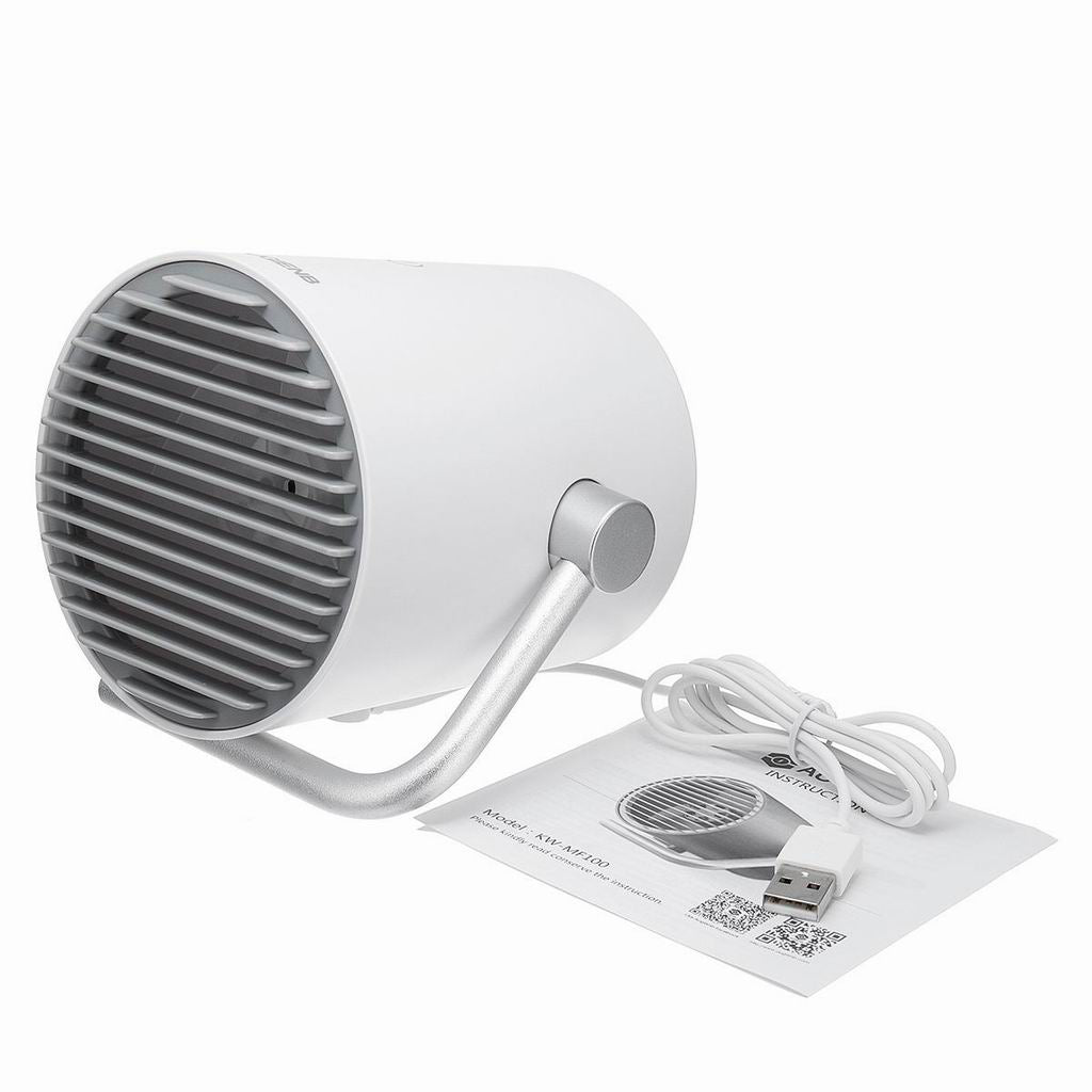 DC 5V Mini Ultra Quiet Portable USB Cooling Desk Fan Rotatable Touch Control