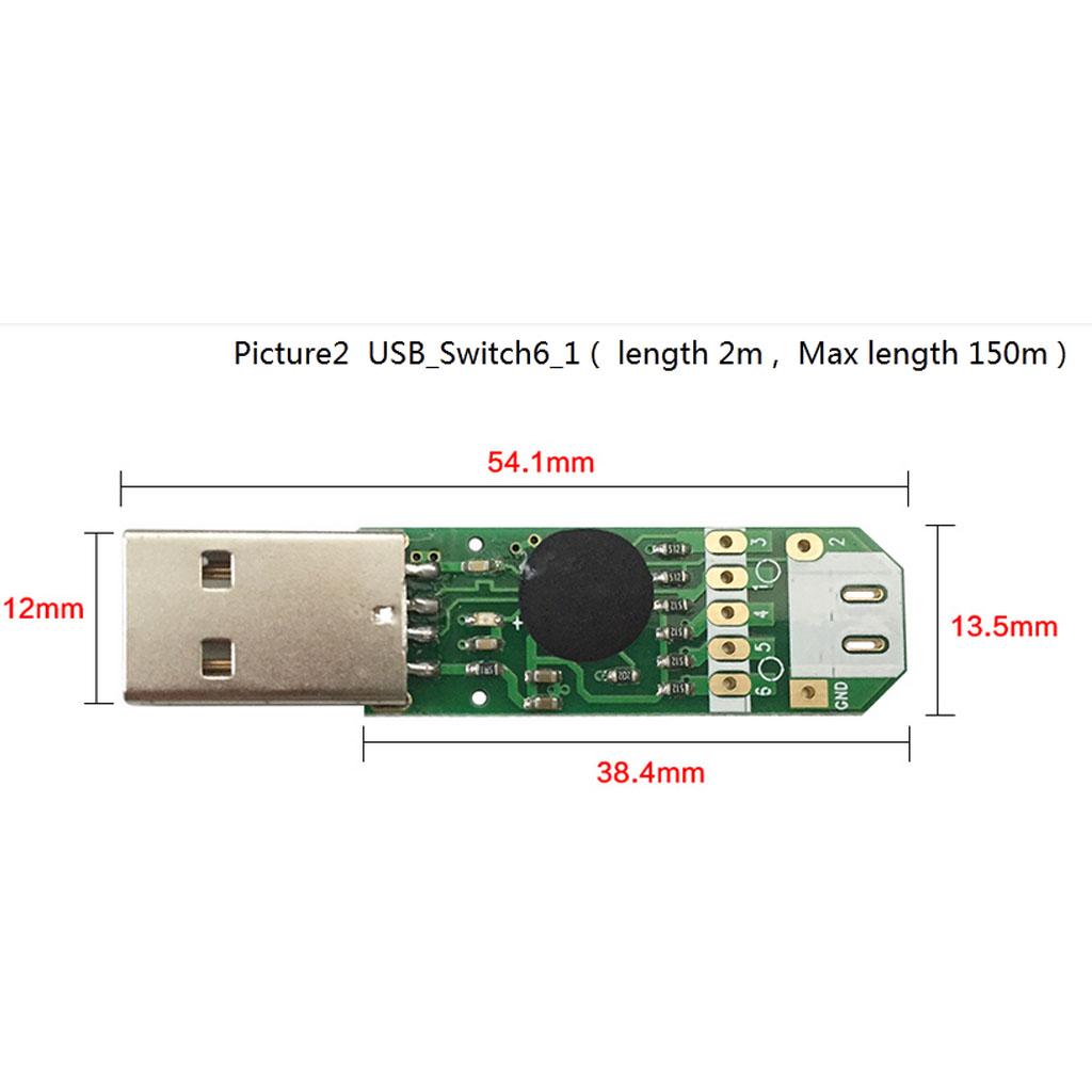 USB Switch 2M 2 Core USB On/Off Power Custom Switch Cable Black DIY Kits