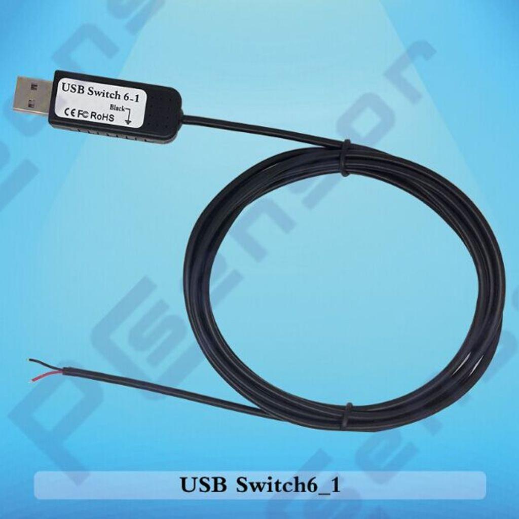 USB Switch 2M 2 Core USB On/Off Power Custom Switch Cable Black DIY Kits