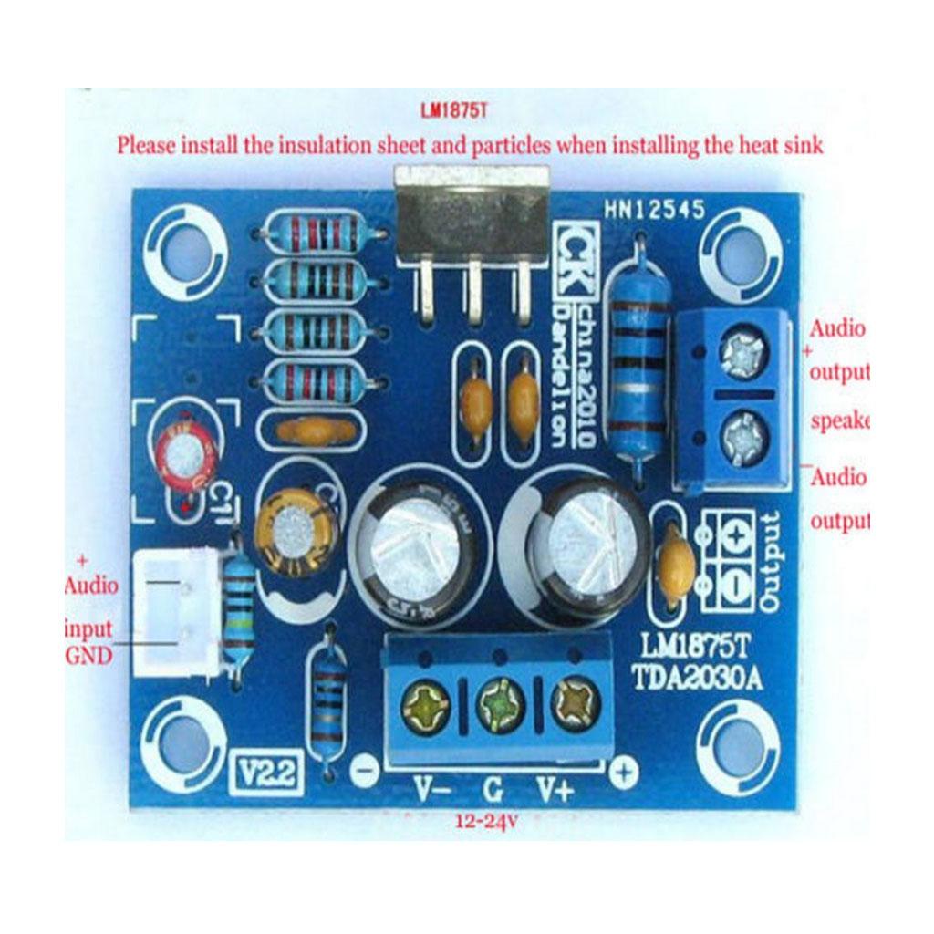 105dB LM1875T Mono Channel Stereo Audio HIFI Amplifier Board Module DIY Kit