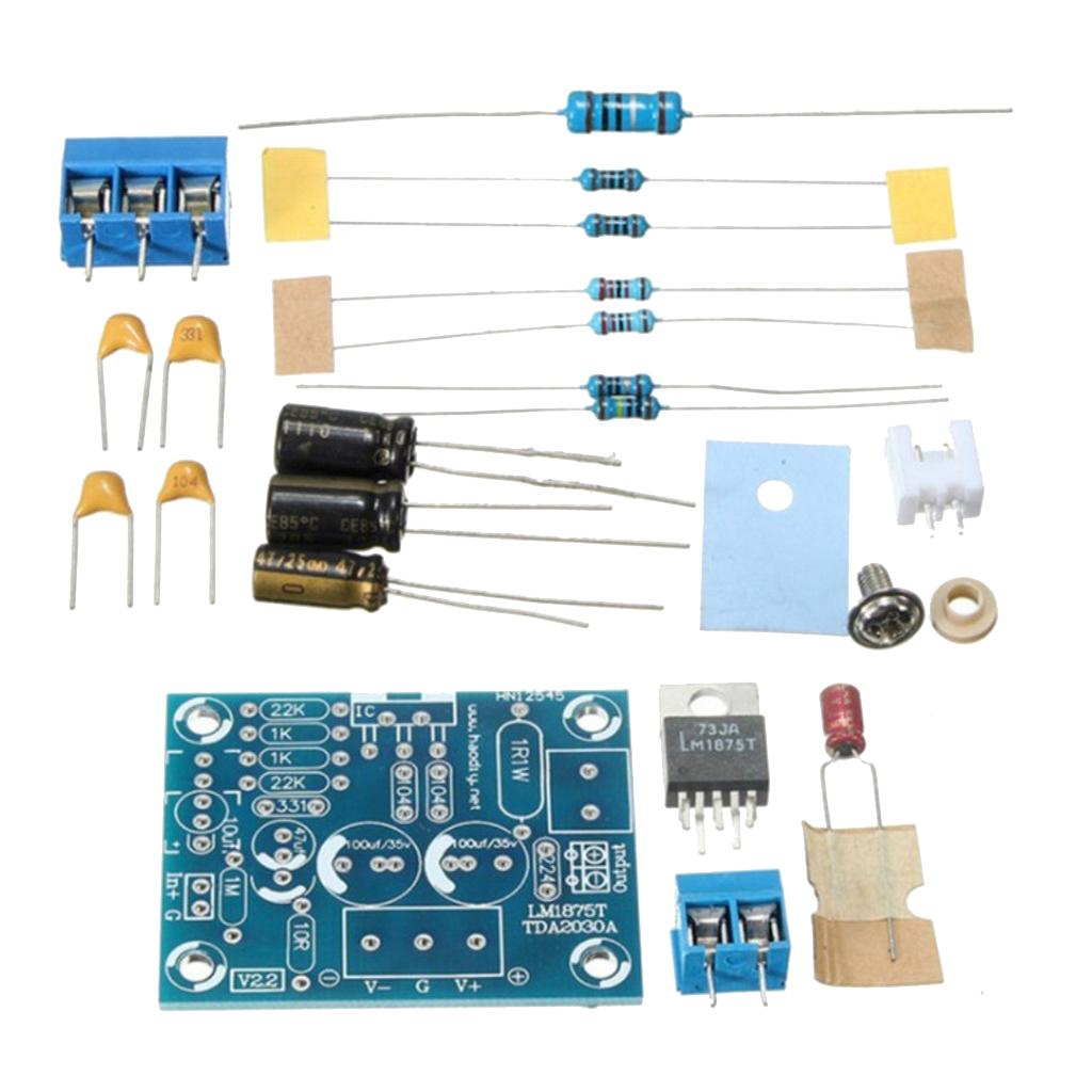 105dB LM1875T Mono Channel Stereo Audio HIFI Amplifier Board Module DIY Kit