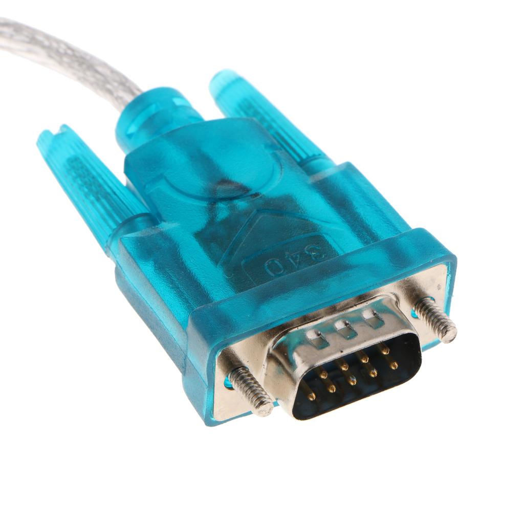 USB to Serial Port RS232 COM Port 9-Pin HL-340 PC Adapter Cable Converter