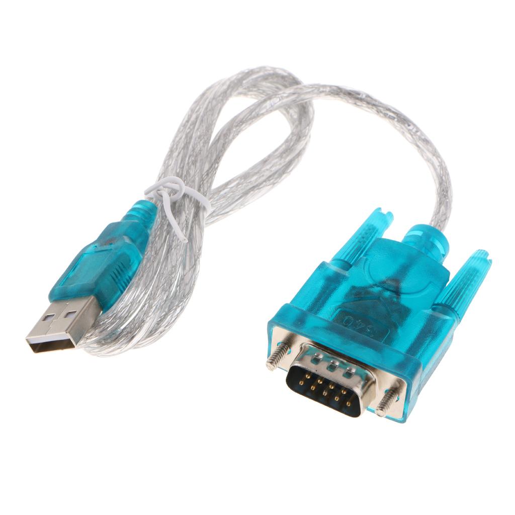 USB to Serial Port RS232 COM Port 9-Pin HL-340 PC Adapter Cable Converter