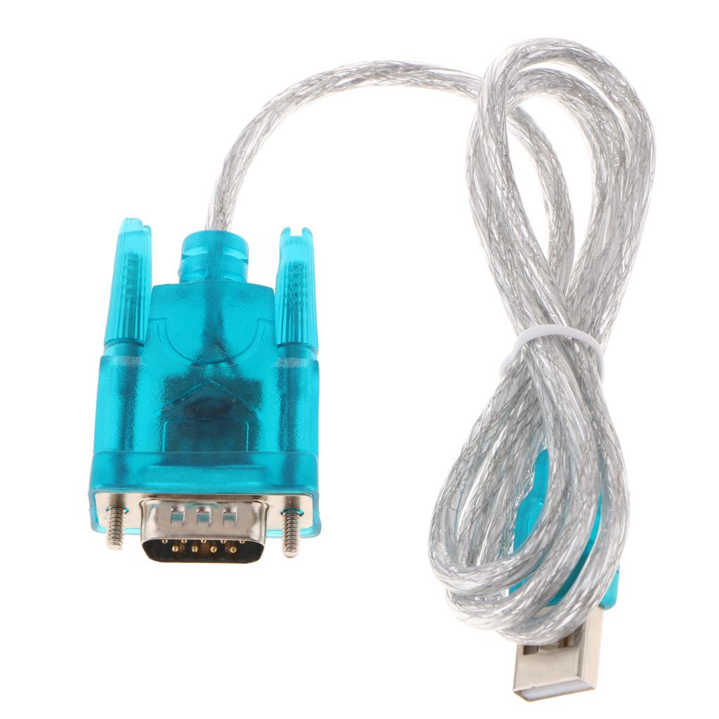 USB to Serial Port RS232 COM Port 9-Pin HL-340 PC Adapter Cable Converter