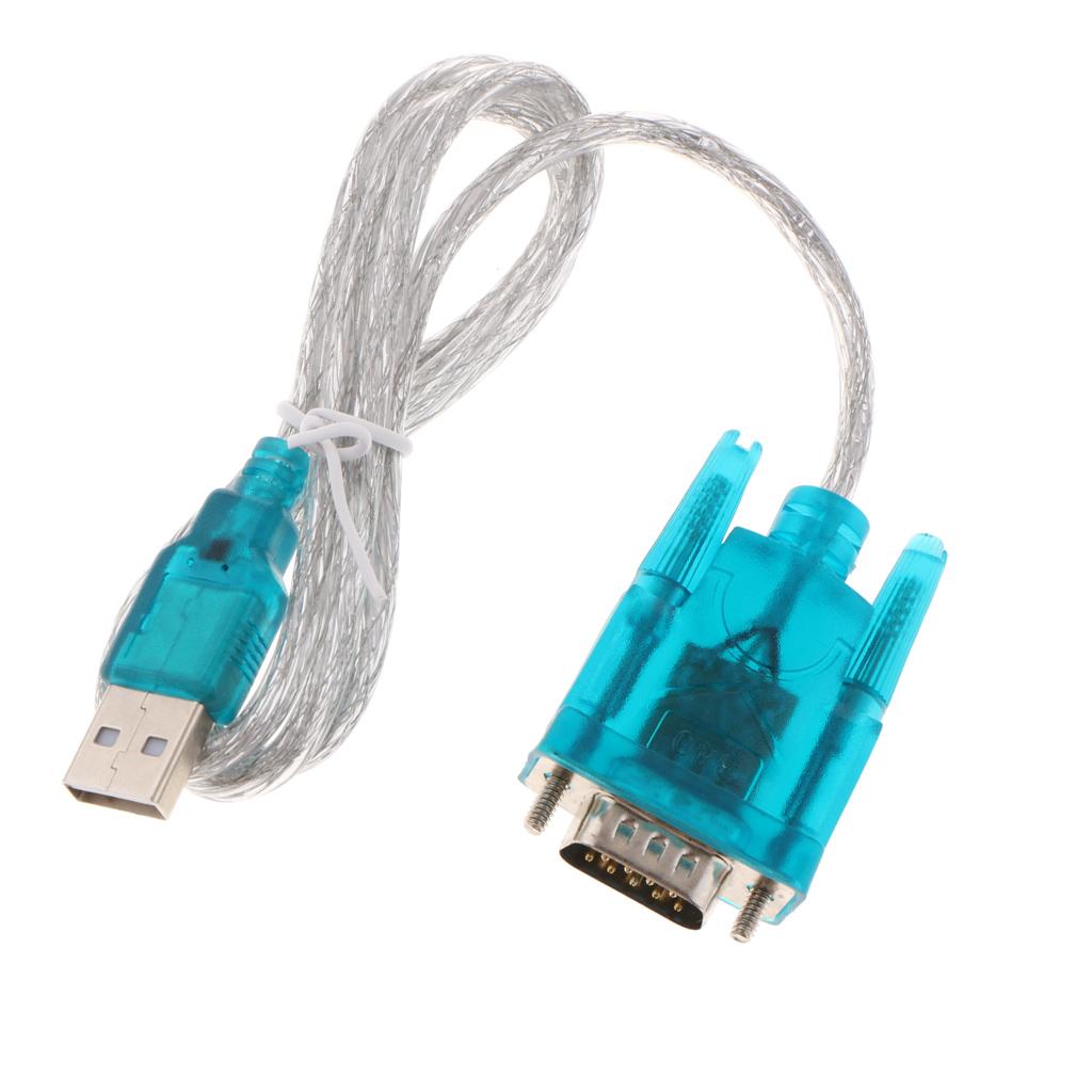 USB to Serial Port RS232 COM Port 9-Pin HL-340 PC Adapter Cable Converter