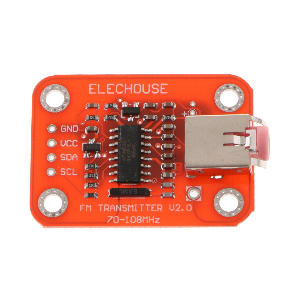Digital FM Radio Transmitter Module for Arduino Microphone Audio Board