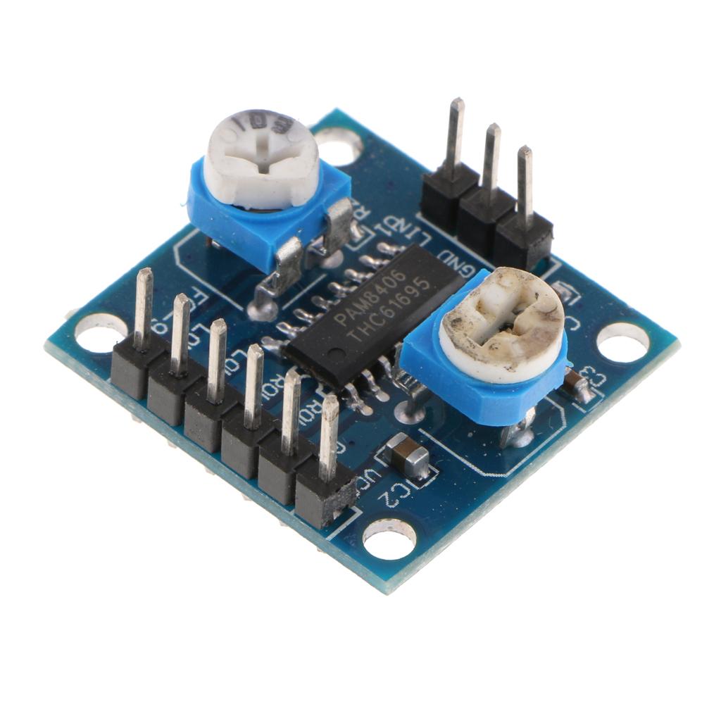 PAM8406 Digital Power Amplifier Board Volume Potentiometer Stereo 5W+5W