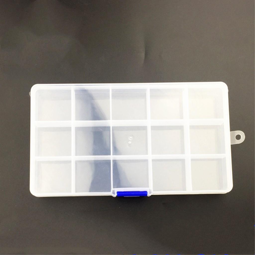 1pcs Detachable 15 Slots Plastic Components Tool Storage Cases Boxes