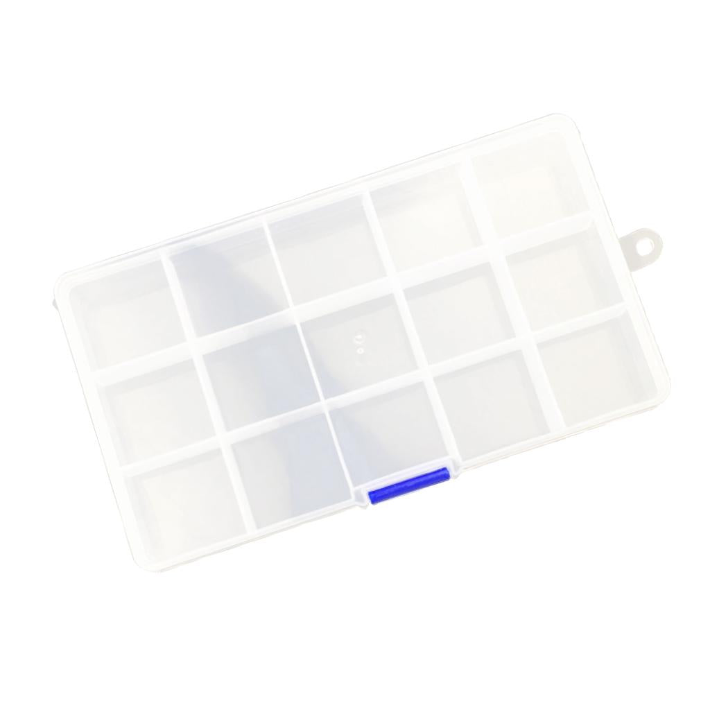 1pcs Detachable 15 Slots Plastic Components Tool Storage Cases Boxes