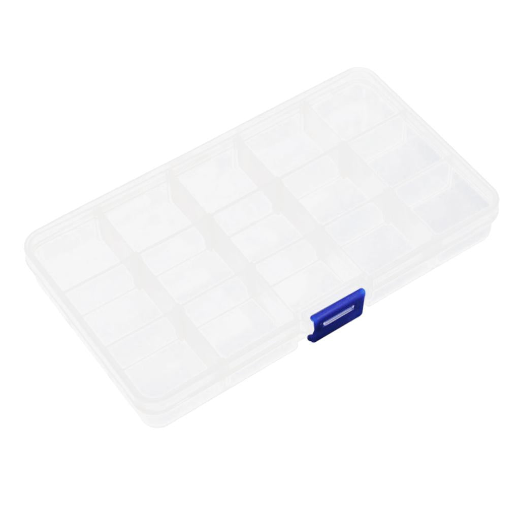 1pcs Detachable 15 Slots Plastic Components Tool Storage Cases Boxes