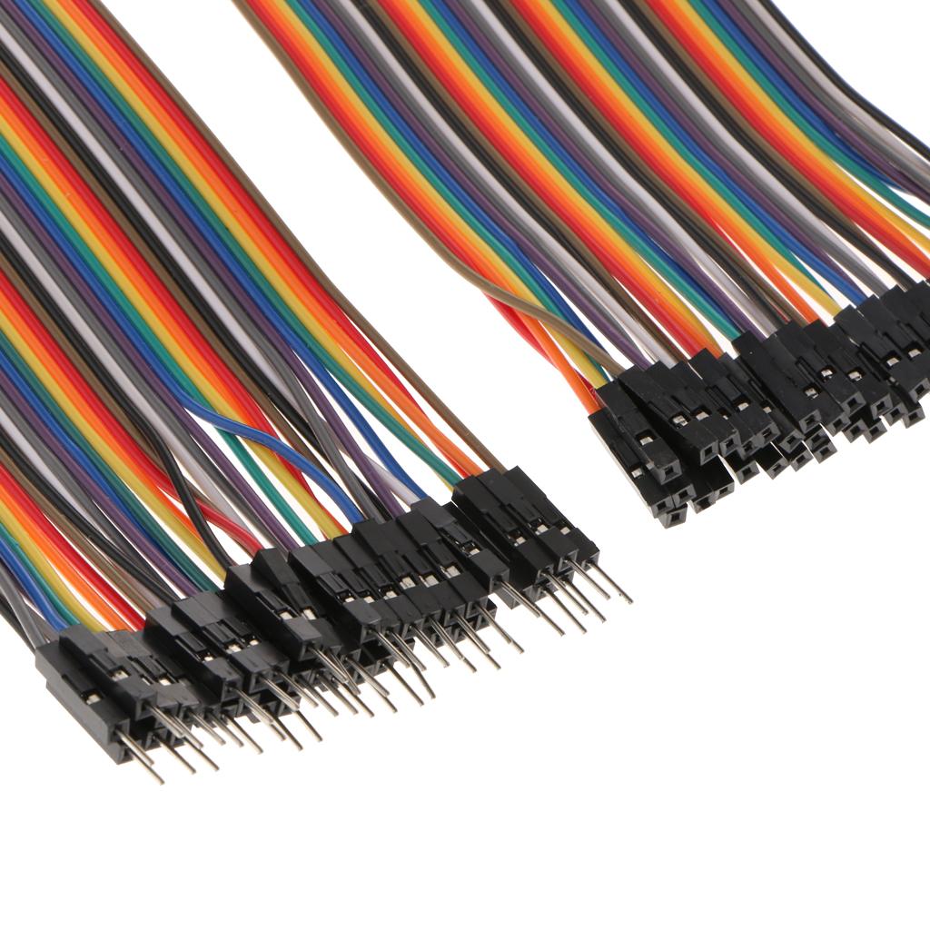 3pcs 21cm 40Pin Male To Male To Female To Female Jumper Wire Dupont Cable