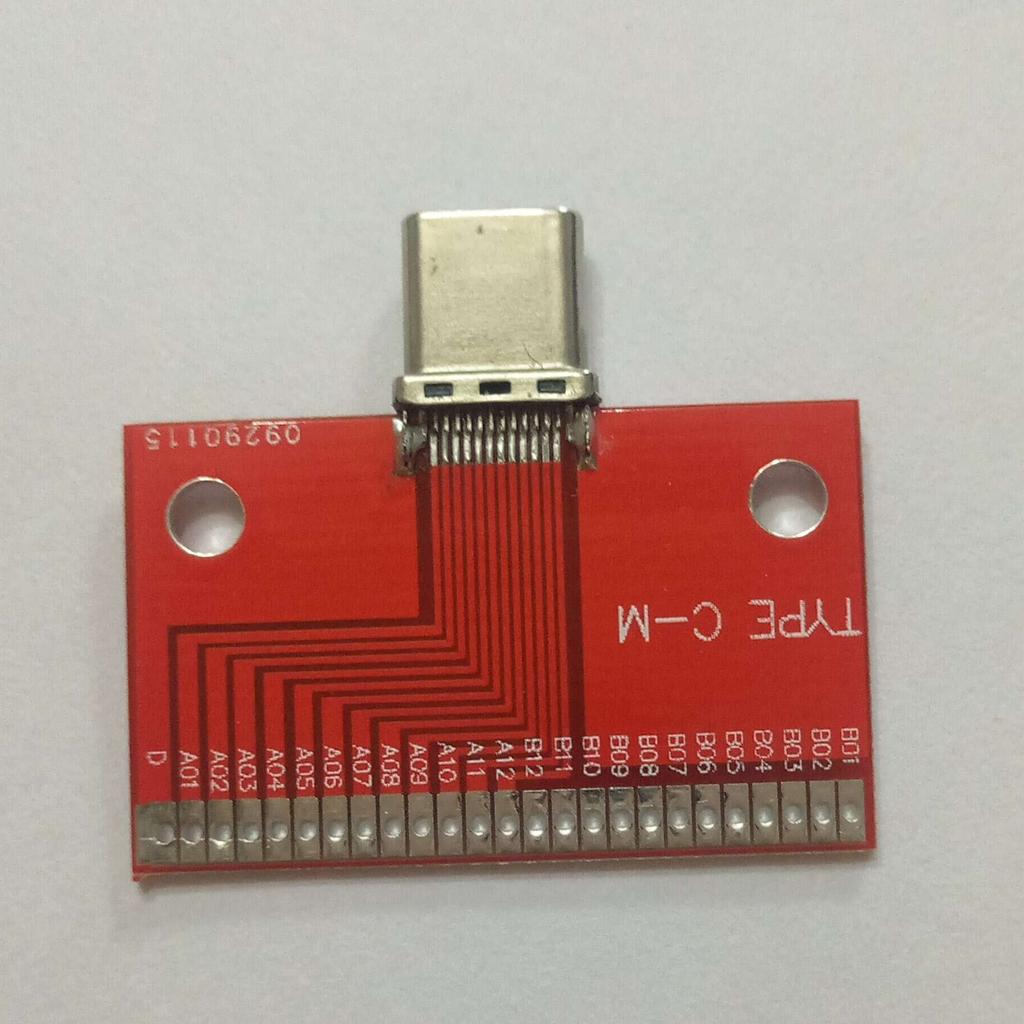USB3.1 Type C Test Male Plug Socket Connector Adapter Module with PCB Board