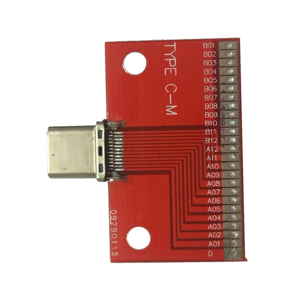 USB3.1 Type C Test Male Plug Socket Connector Adapter Module with PCB Board
