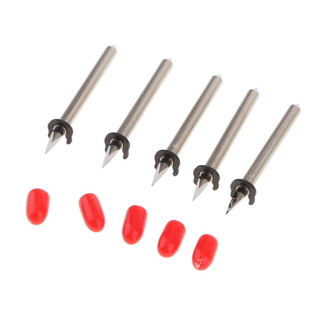 5 Pieces Cutting Machine Knife Proofing Cutter Shank Diameter 2mm 45 Degrees