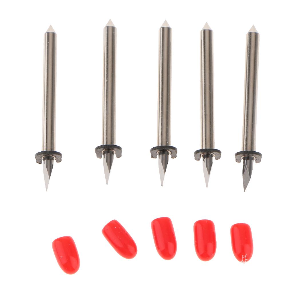 5 Pieces Cutting Machine Knife Proofing Cutter Shank Diameter 2mm 45 Degrees