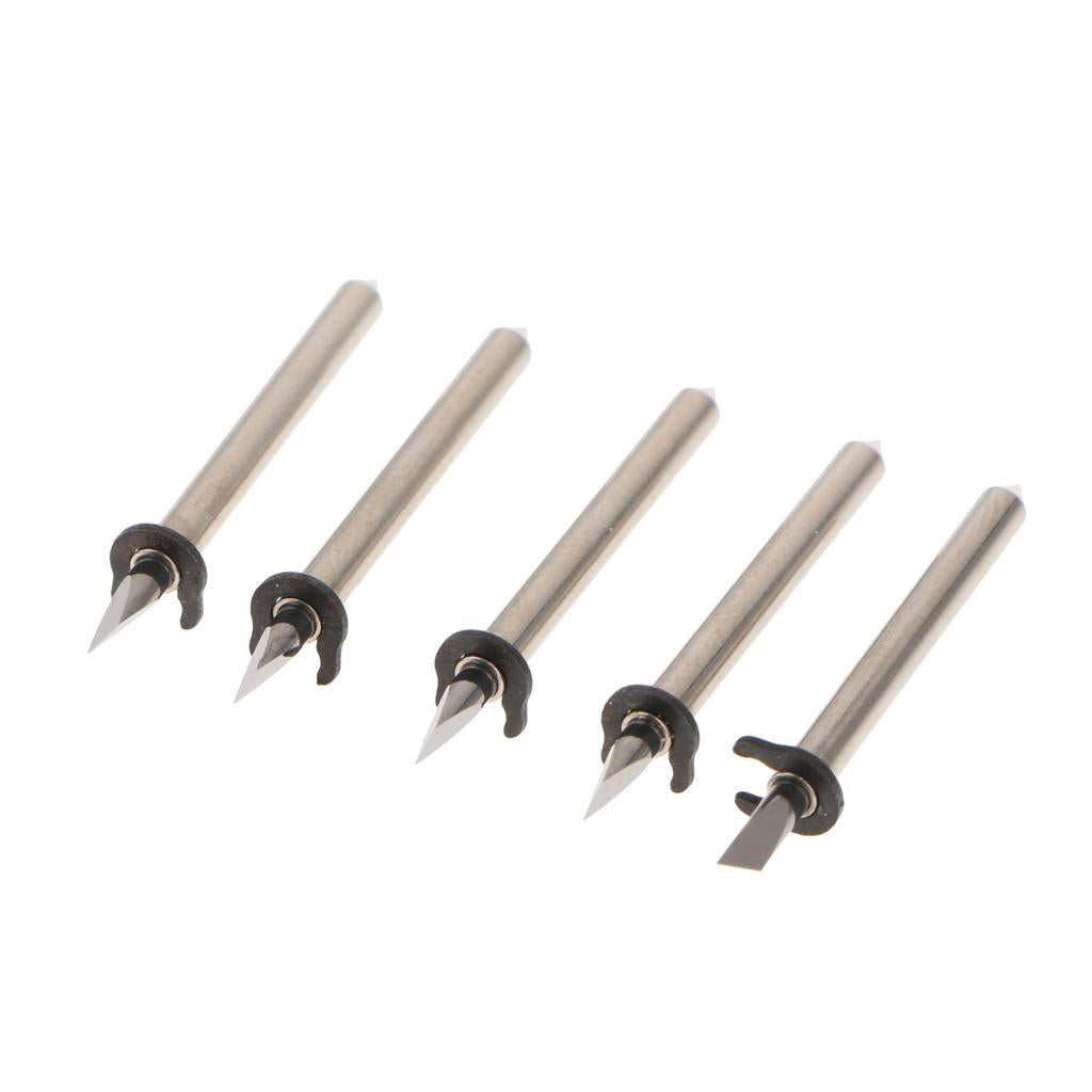 5 Pieces Cutting Machine Knife Proofing Cutter Shank Diameter 2mm 60 Degrees