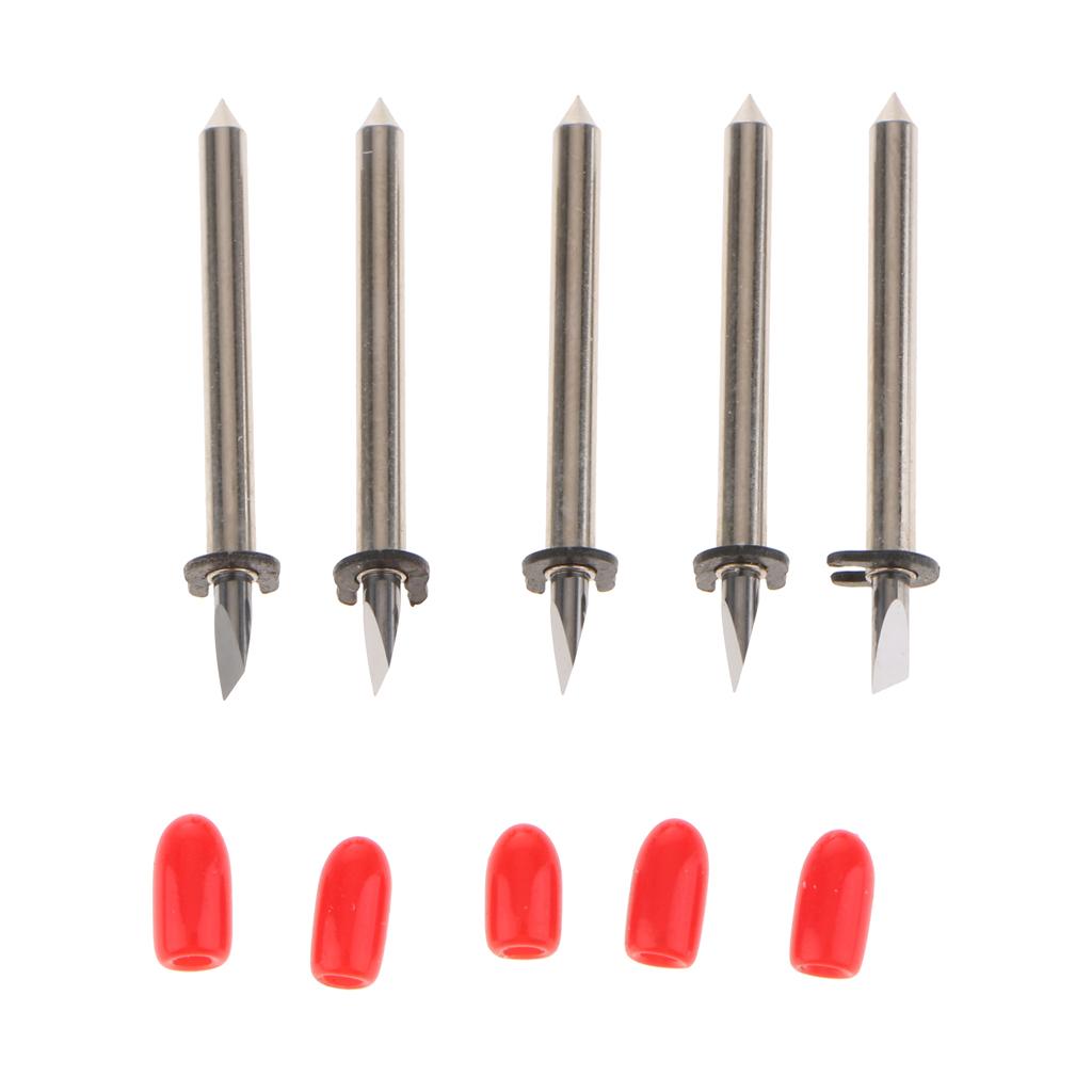 5 Pieces Cutting Machine Knife Proofing Cutter Shank Diameter 2mm 60 Degrees