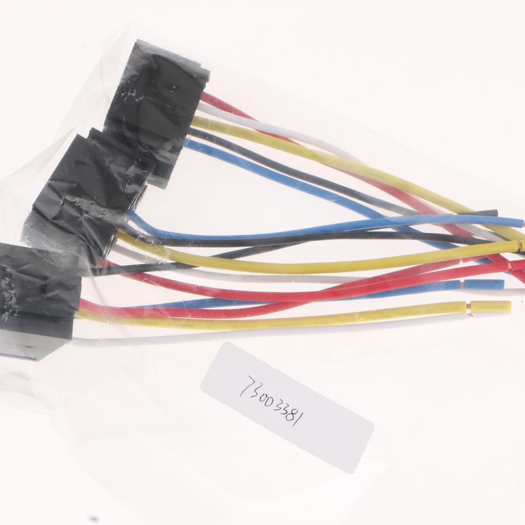 3pcs Automotive Auto Relay Socket 40A 5PIN Connector with 5 Wires