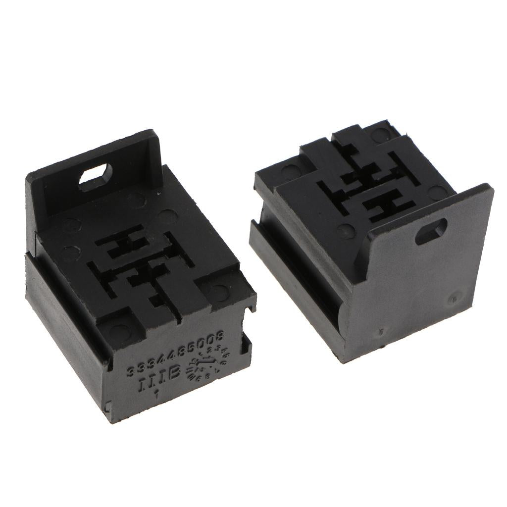 3pcs Automotive Auto Relay Double Socket 40A 5PIN with 15pcs Terminals