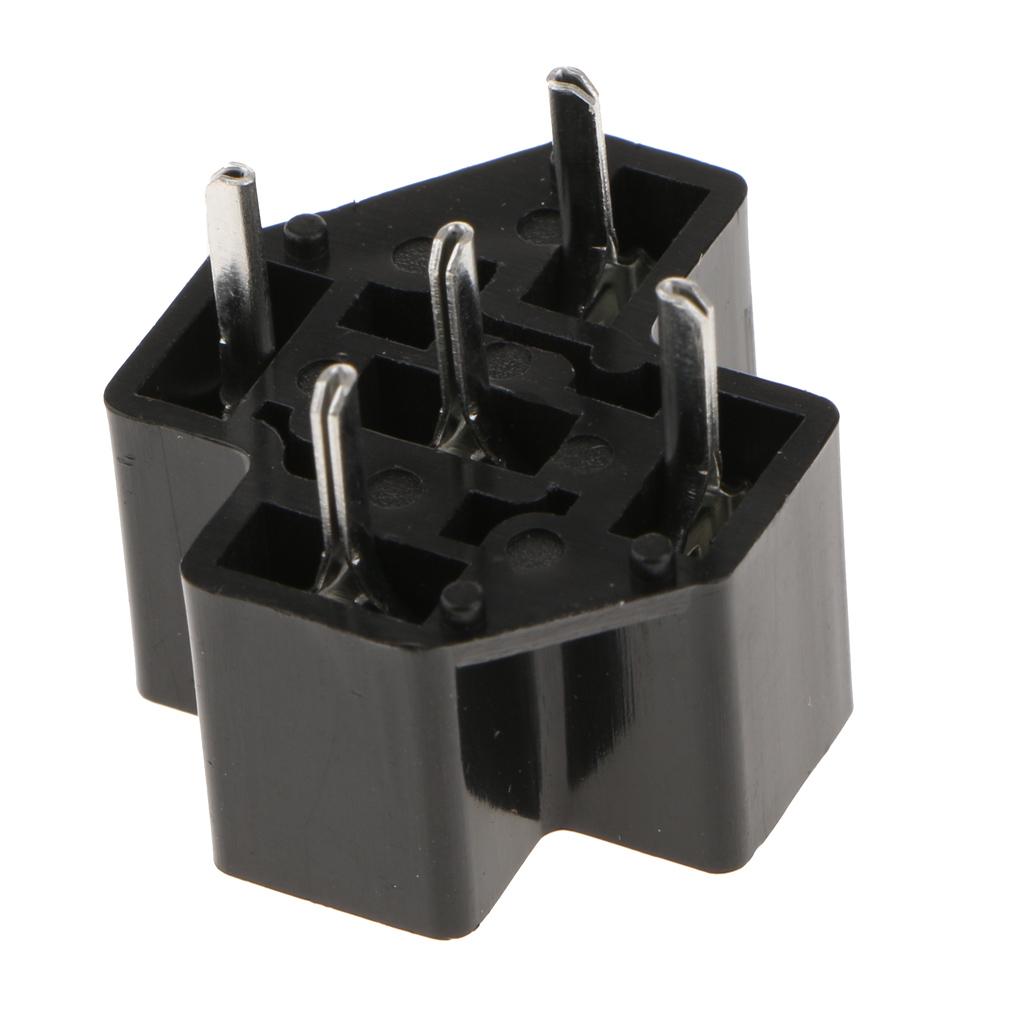 3pcs Automotive Auto Relay Double Socket 40A 5PIN with 15pcs Terminals ZT603