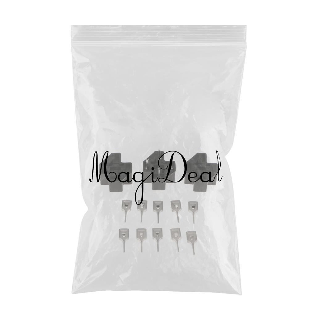 3pcs Automotive Auto Relay Double Socket 40A 5PIN with 15pcs Terminals ZT603